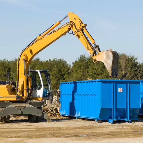 how many times can i have a residential dumpster rental emptied in Hidden Meadows California